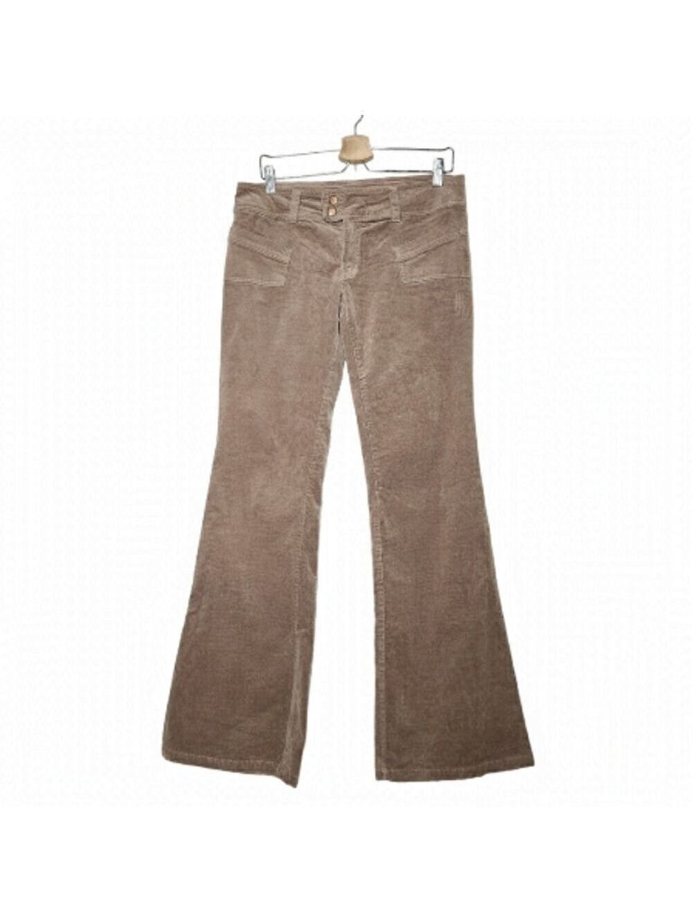 𝅺VINTAGE 90s Bongo Velvet Flare Pants Mid- rise